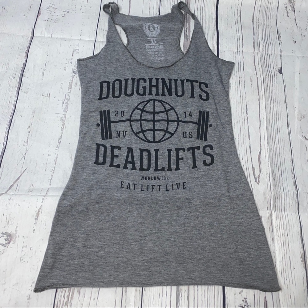 Doughnuts & deadlifts tank top